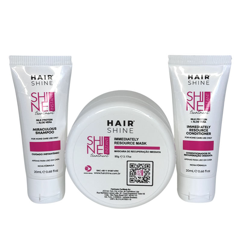 Mini Kit Shine Instant -Cuidados Diários Tratamento Instantâneo